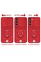 Aconcept Galaxy S24 Plus Case Zuma Silicone with Business Card Holder and Ring (174621) - Pink - 4