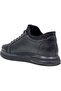 6410 Black Large Size Genuine Leather Men's Casual Sneakers Shoes - 4