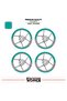 Cfmoto 250Sr Wheel Rim Strip – Half Rim Covering & 250Sr Lettering Sticker Set - 2
