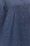 68073 Plus Size Jacquard Strawberry Shirt with Side Slits - Navy Blue - 2