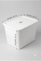 3 Pieces of Ultra Large 24 Liter 40X30X30 cm Polypropylene Plastic Organizer with White Lids - 3-Piece Toy Box and Storage Basket - 8