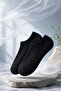 Original 6 Pairs Unisex Cotton Sports Shoe Sneaker Short Booties Socks - Pack of 6 - Black - 7