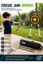 Kids Archery Set with Freestanding Scoring Target, Green-and-Black Bow, 3 Suction-Cup Arrows, Shoulder Carry Bag, 98 cm Target Stand, Aim-and-Score Coordination Toy, Ages 5+ - 6