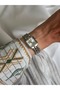 Teny Model Gold Silver White Metal Cord Women Wrist Watch - 2