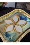3 Pieces of Colorful Stone-Engraved Special Design Cocktail Coffee Presentation Napkins - 3