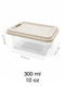 3 Pieces 300ml Organizer Box - Cabinet Drawer Organizer with Lockable Lid Elora Storage Box Beige - 5