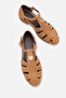 Layla Women's Genuine Leather Sandals - Tan Suede - 3