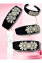Lux Stone Black Velvet Crown Di̇ana Series