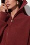 Viorna Women's Short Ribbed Zipper Cardigan - 4