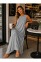 Women's Crew Neck Sleeveless Loose Long Dress Casual Comfortable Cut - 5
