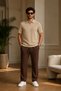 Premium Ribbed Ottoman Fabric Zipper Detailed Unisex T-Shirt and Pants Set Women's and Men's Set - 2
