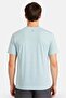 Men Slim Fit Short Sleeve Training T-Shirt, Turquoise Heather - 5
