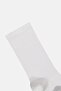 Men 1 Pair Brand Logo Crew Socks, White - 2