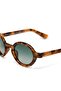 Club Alicudi Green Lens Polarized Sunglasses Classic Havana - 4