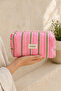 Makeup Bag Quilted Organizer - Travel Cosmetic Organizer Zippered Multi-Purpose Women's Bag 20X10X7 cm