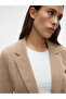 Womens Lapel Collar Long Sleeve Blazer - 4