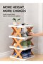 9-Tier Vertical Shoe Rack, Space-Saving Foldable Shoe Organizer, Compact Shoe Storage Tower for Entryway, Closet & Bedroom, Lightweight & Stable Design (129.5 × 26 × 24 cm) - 4