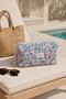 Makeup Bag Quilted Organizer - Travel Cosmetic Organizer Zippered Multi-Purpose Women's Bag 20X10X7 cm
