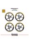 Bajaj Dominar 250 Wheel Rim Strip – Half Rim Cover & D250 Lettering Sticker Set - 2