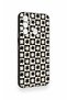 Tecno Spark 8C Compatible Flower Motif Checkered Pattern Silicone Case - 3