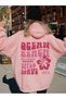 Women's Pink Ocean Beach Printed 3 Thread Hooded Hoodie Sweatshirt