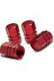 Aluminum Hexagonal Valve Cover Set of 4 Red Valve Covers - 2