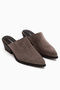 Teresa Genuine Leather Mink Heeled Women's Slippers - 3