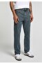 Straight Fit Men's Mid Indigo Denim Jean Pants - 4