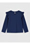 Lcw Kids Navy Blue Patterned Girl's 2-Piece T-Shirt - 3