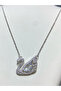 Swan Silver Color 316L Tarnish Resistant Steel Necklace - 3