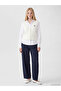 White Embroidered Wool Women's Knitwear Vest - 2