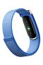 Woven Nylon Sport Loop Band for Fitbit Air – Breathable Elastic Replacement Strap with Secure Hook-and-Loop Fastener – Comfortable Lightweight Wristband - Light Blue Light Blue - 2