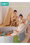 Foldable Ocean Ball Pit Pool, Children's Playground Pad, 100*100cm Tent House for Kid, Soft Baby Playpen, Toddler Foam Ball Pit, Indoor and Outdoor Game - 3