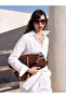 Women's straw beach bag