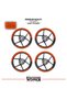 Rks Srk125 R Wheel Strip – Half Rim Covering & Srk125 R Lettering Sticker Set - 2