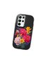 Samsung Galaxy S22 Ultra Compatible Case Camera Protective Black Silicone Couple Phone Case with Floral Pattern - 3