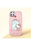 Realme C25S Compatible Case Camera Protector Pink Silicone Couple Phone Case with Kitty Pattern