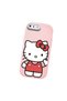 iPhone 8 Plus Compatible Case with Camera Protector Pink Silicone Couple Phone Case with Kitty Pattern - 3