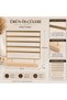 5 Row Earring Stand / Gold Metal Wooden Base Earring Jewelry Display Stand / 120 Holes Desktop Earring Organizer and Earring Stand - 3