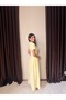 Women's Crew Neck Pleated Dress - 5