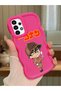 Samsung Galaxy A13 4g Compatible Case Camera Protector Red Silicone Couple Phone Case Conan Pattern