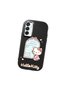 Samsung Galaxy M15 Compatible Case Camera Protector Black Silicone Couple Phone Case Kitty Pattern - 3