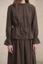 Gathered Ruffle Detailed Skirt Women's Set - 4