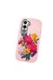 Oppo A5 Compatible Case Camera Protector Pink Silicone Couple Phone Case with Floral Pattern - 3