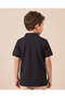 Boys Black Basic Polo T Shirt - 4