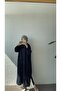 Long Muslin Tunic - Navy Blue - 3