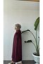 Long Muslin Tunic - Burgundy - 2