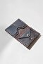 Genuine Leather Card Holder with Shawl Pattern, Minimal Size, Men's and Women's Card Holder - 7