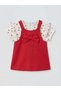 Texx Store Quality Bowknot Baby Girl Gabardine Dress and T-Shirt - 3