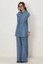 Denim Look Stone Detail Set 46608 - 2